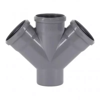 Крестовина ПП канализационная 110/110/110x45° Ostendorf купить в Минске